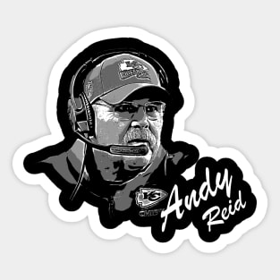 Andy reid B&W vintage art Sticker